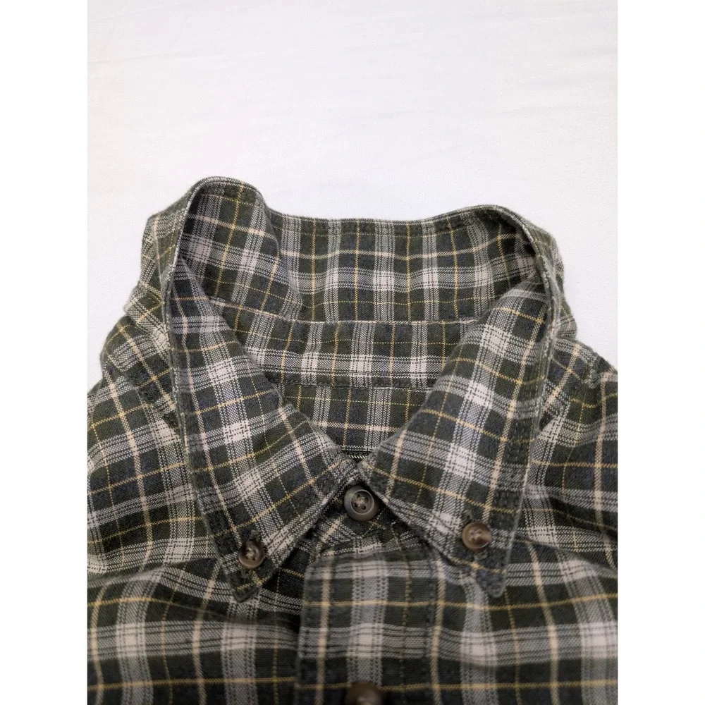 Eddie Bauer Lot of 2 Button Front Shirts Men Large Cotton Outdoor Casual Bundle